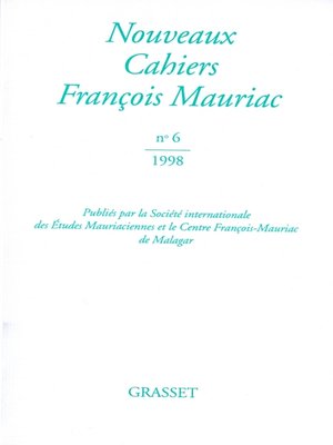cover image of Nouveaux cahiers François Mauriac n°06
